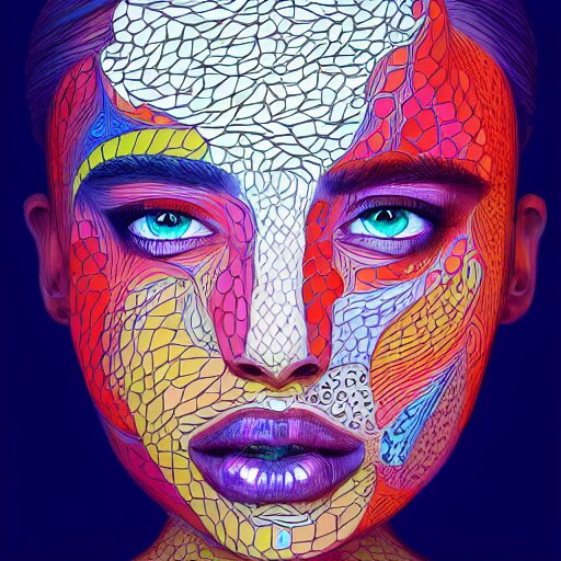 the portrait of a beautiful young woman partially made up of peppers of all colors, an ultrafine detailed illustration by james jean, intricate linework, bright colors, final fantasy, behance contest winner, vanitas, angular, altermodern, unreal engine 5 highly rendered, global illumination, radiant light, detailed and intricate environment 