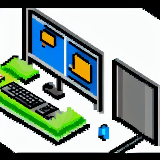 pixel art of programmer in front of his computer station, pixel art, detailed, ideal symmetry, perfect pixel alignment, isometric 8 k, 