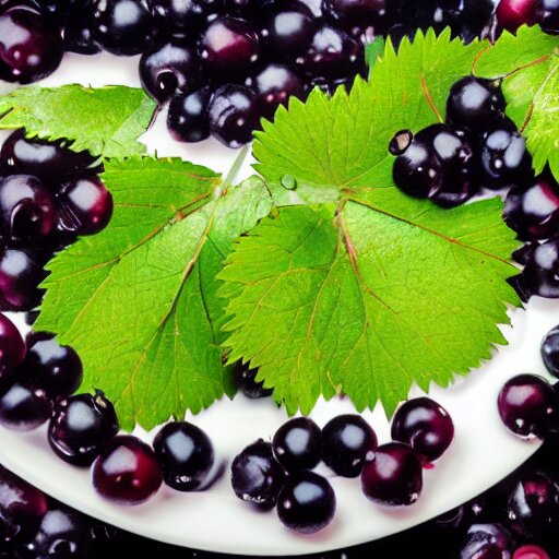 a man eats black currants in a plate, hyper realistic, hyper detailed, cfg _ scale 1 2 