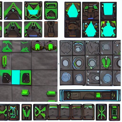 props game design assets, 2d fortnight style modular sci-fi walls, connectable,