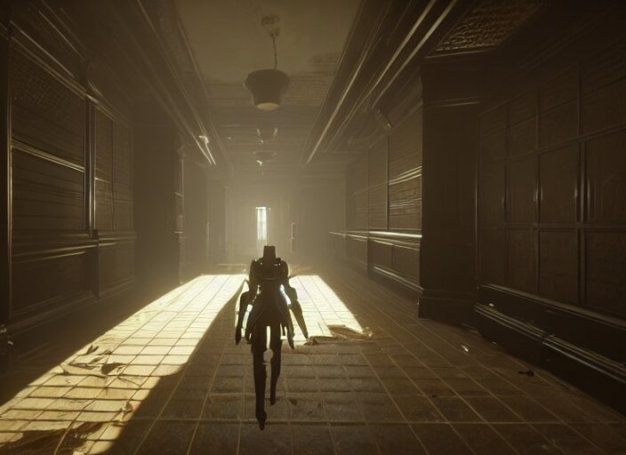 large spider web infested hallway in destiny 2, liminal, dark, dystopian, abandoned, highly detailed 4 k 6 0 fps in - game destiny 2 gameplay screenshot leak 