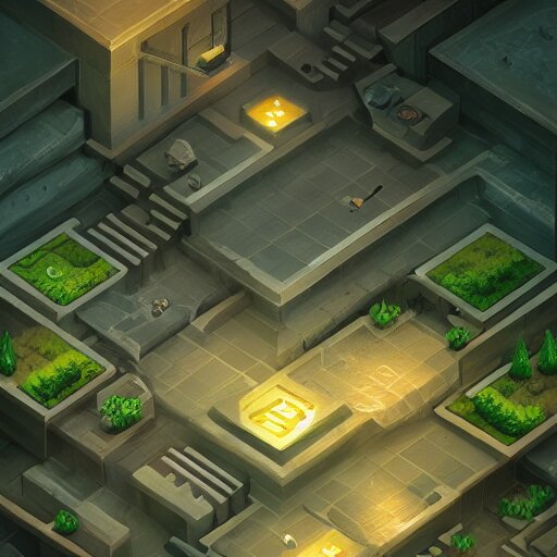 isometric environment, amazing detail, artstation