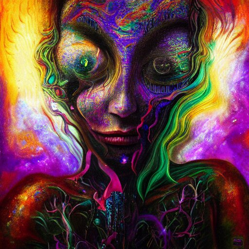 ayahuasca purge vomiting darkness, magic halo, broken soul, deep sickness oil paint, surrealist highly detailed at, ethereal, trending on art station, emotional surrealism oil painting, tears, crying, glitching squares, very very very very very beautiful 