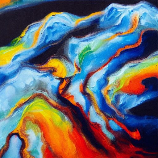 “eruptions oil panting”