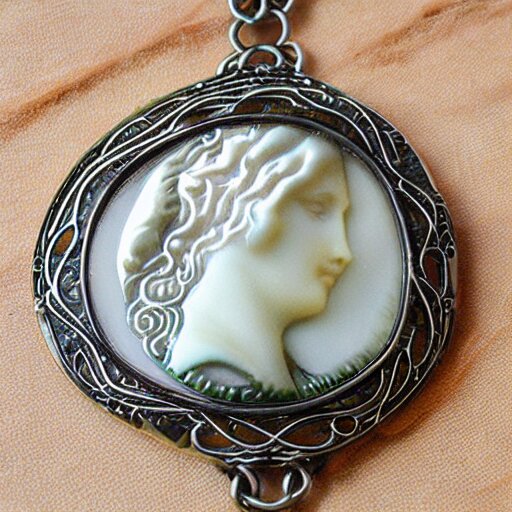 complicated artnouveau lalique necklace 