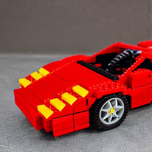 red ferrari testarossa lego set 