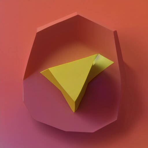 a render of a low polygon lemon, 