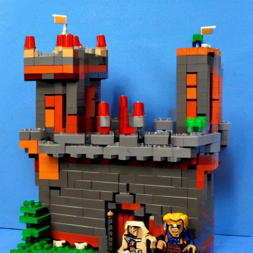 castle greyskull from he - man made out of legos 