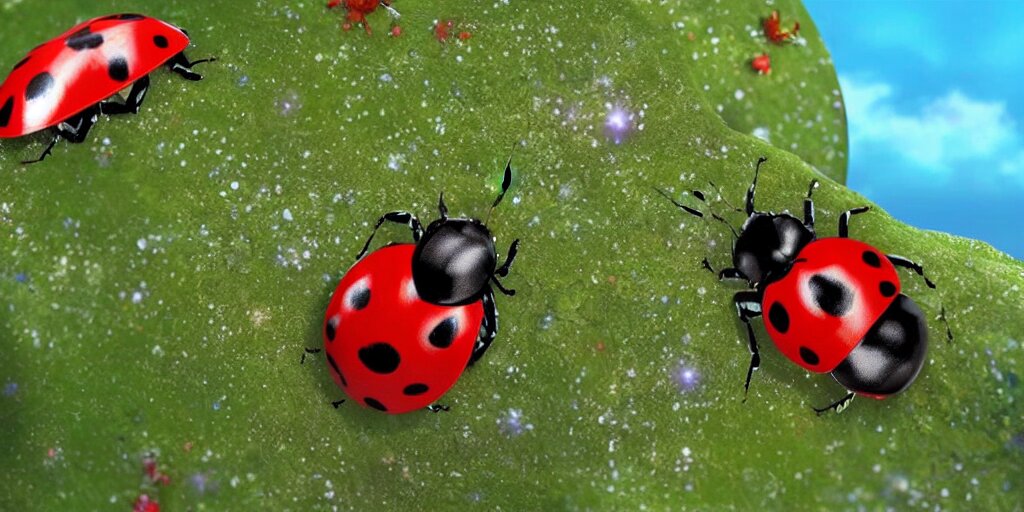 Lexica - A 3 d rendered movie still a ladybug descendant 1 million into ...