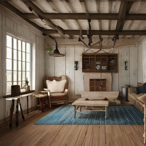 1 9 2 0 farmhouse interior design style, hyper realistic, octane render, 