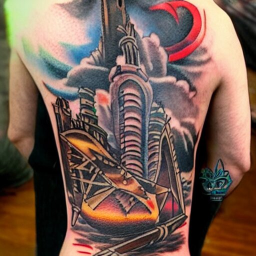 dwarf tattoo artist blows up a skyscraper 