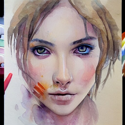 water color art on paper,, highly detailed, artstation, masterpiece, award - winning, 