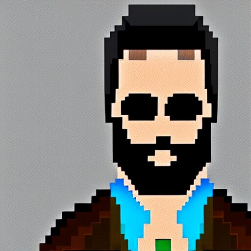 Giga chad pixel art