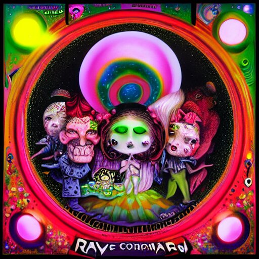 rave cd compilation, by mark ryden, hd, hyper detailed, 4 k 