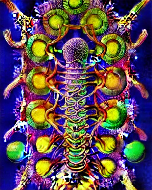 poster of coronavirus, close up details, intrinsic, drawn by Ernst Haeckel, psychedelic colorful, beeple rendering, written by HP Lovecraft