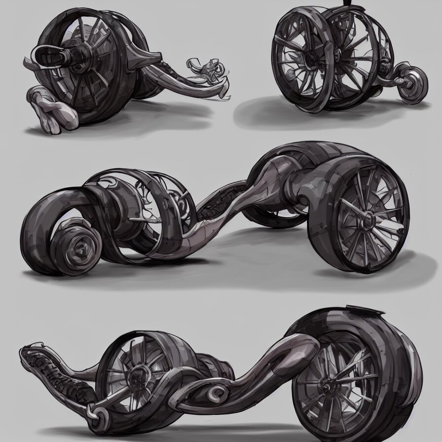 a beautiful concept art of futuristic monowheel, with sitting rider by alex pyatov and patrick razo, trending on artstation 