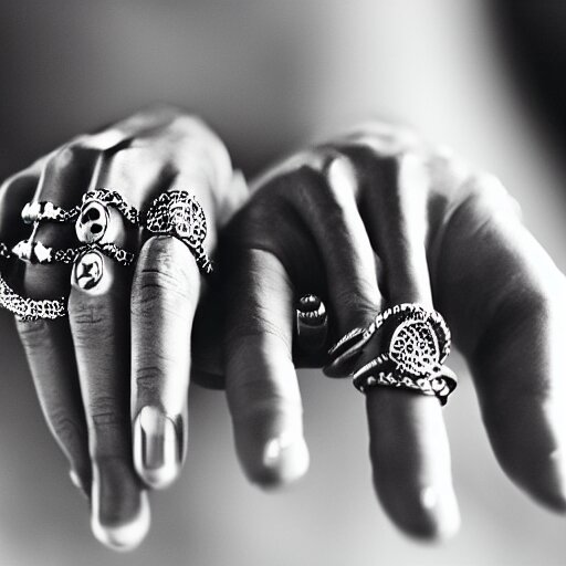 hands with jewelry