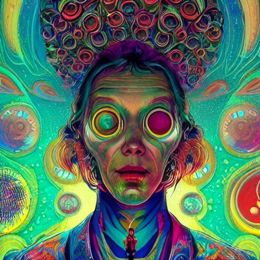 An extremely psychedelic experience, colorful, surreal, dramatic lighting, cosmonaut, LSD, face, detailed, intricate, elegant, highly detailed, digital painting, artstation, concept art, smooth, sharp focus, illustration, art by Sam Spratt, Dan Mumford, Artem Demura and Alphonse Mucha