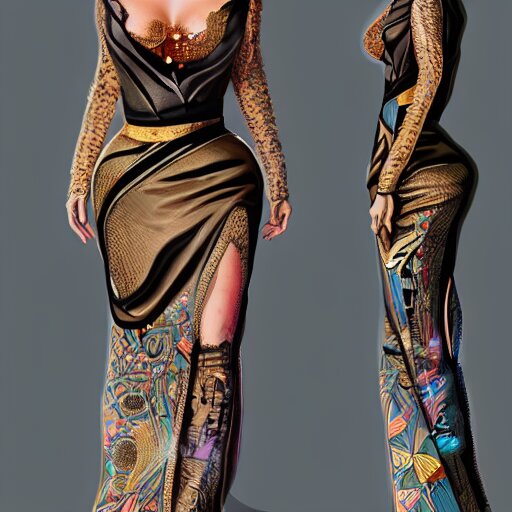 full body long shot of kim kardashian in a futuristic kimono, unreleased character concept art from cyberpunk 2 0 7 7, intricate, elegant, highly detailed, digital painting, artstation, concept art, smooth, sharp focus, illustration, art by artgerm and greg rutkowski and alphonse mucha 