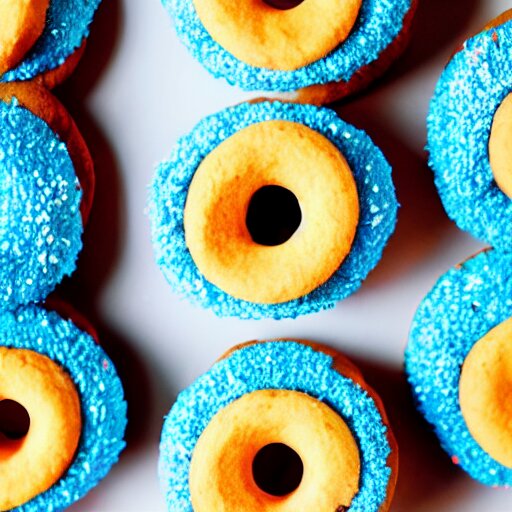 cookie monster donuts 