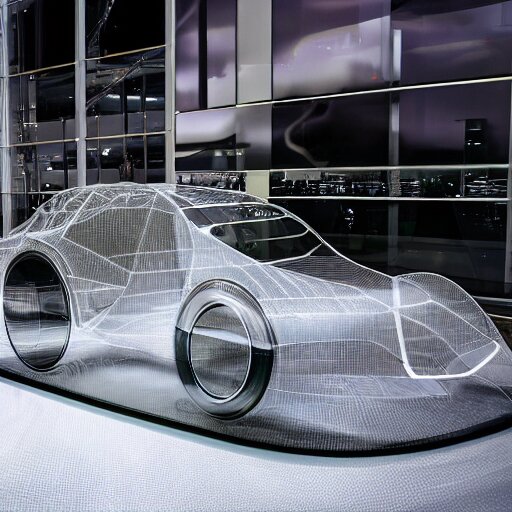 a transparent car