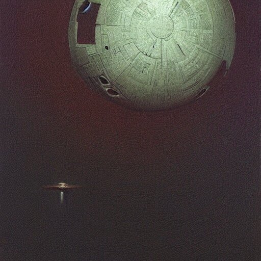 star wars death star highly detailed beksinski style painting 