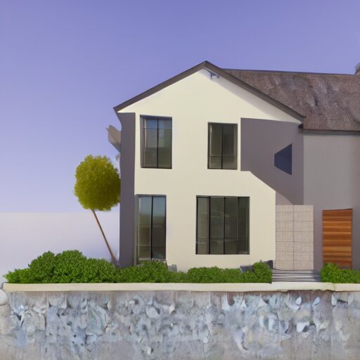 3 d render of a house 