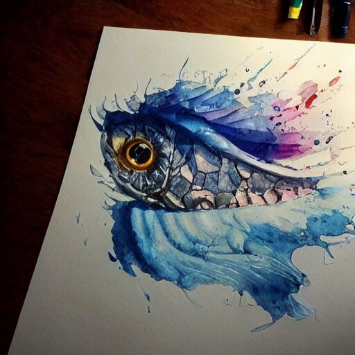 water color art on paper,, highly detailed, artstation, masterpiece, award - winning, 