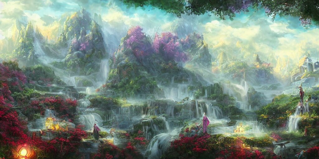 a beautiful fantasy scene by yuumei art 