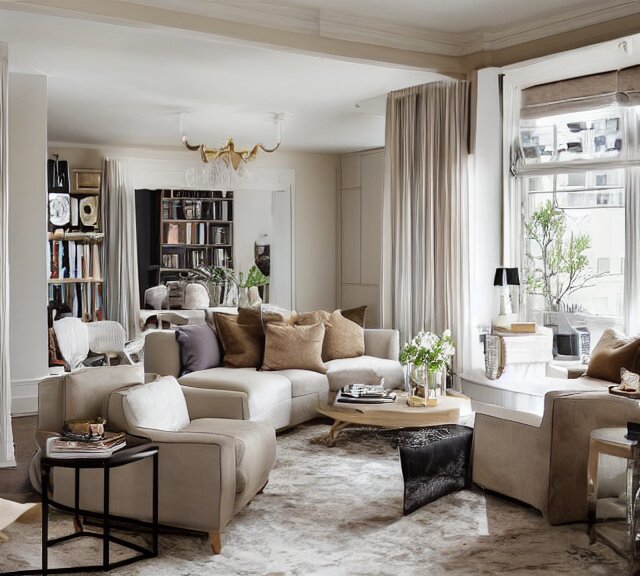 apartment designed by nate berkus, muted neutral colors 