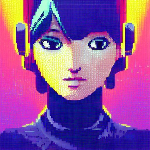 portrait Anime cyborg girl, cyberpunk, cute-fine-face,, Stable Diffusion