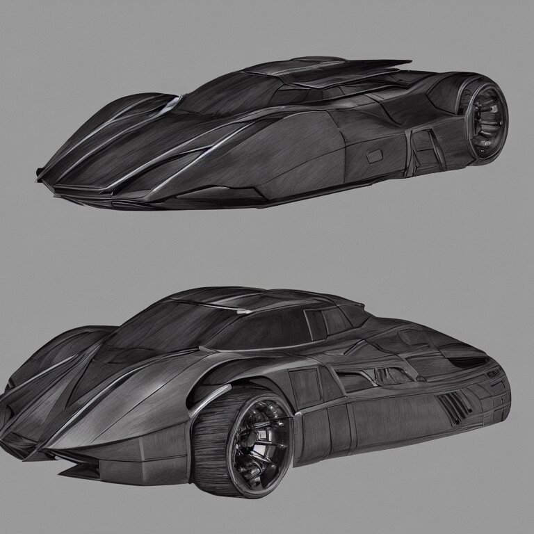 technical drawings of the batmobile as done by leonardo davinci, 8 k resolution, detailed illustration, octane render 