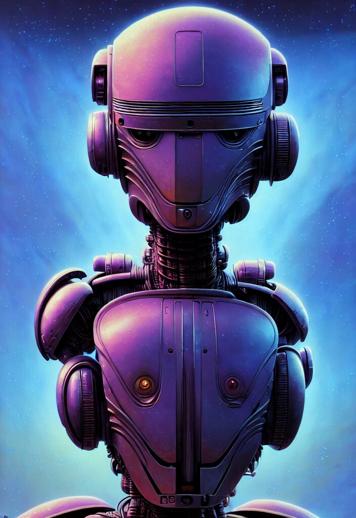 cinematic portrait of cute robot, faded colors, exotic alien features, cyber background, tim hildebrandt, wayne barlowe, bruce pennington, donato giancola, larry elmore, masterpiece, trending on artstation, featured on pixiv, zack snyder, cinematic composition, beautiful lighting, sharp, details, hyper - detailed, hd, hdr, 4 k, 8 k 