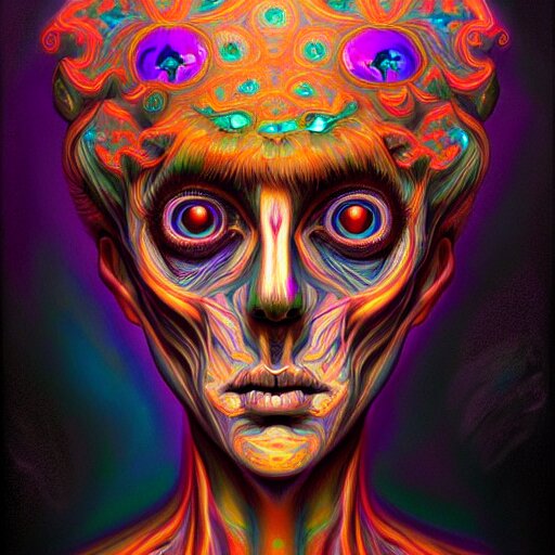 an extremely psychedelic portrait of a ghost, surreal, lsd, face, detailed, intricate, elegant, lithe, highly detailed, digital painting, artstation, concept art, smooth, sharp focus, illustration, art 