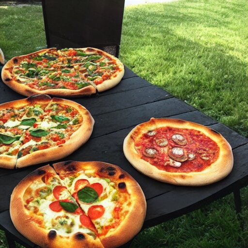 a garden of pizza 