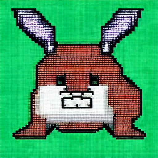 thunder bunnies, pixel art