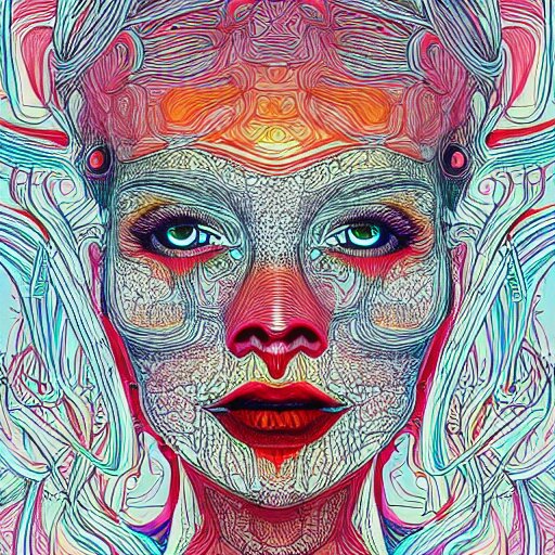 a beautiful woman made up of carrots, an ultrafine detailed illustration by james jean, intricate linework, bright colors, final fantasy, behance contest winner, vanitas, angular, altermodern, unreal engine 5 highly rendered, global illumination, radiant light, detailed and intricate environment 