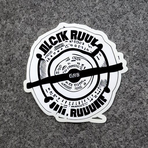 black on white graphic design stickers in style of david rudnick, eric hu, guccimaze, acid, y 2 k, 4 k sharpening, 