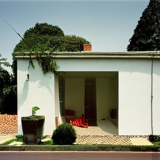 house designed by david hockney. photographed with leica summilux - m 2 4 mm lens, iso 1 0 0, f / 8, portra 4 0 0 