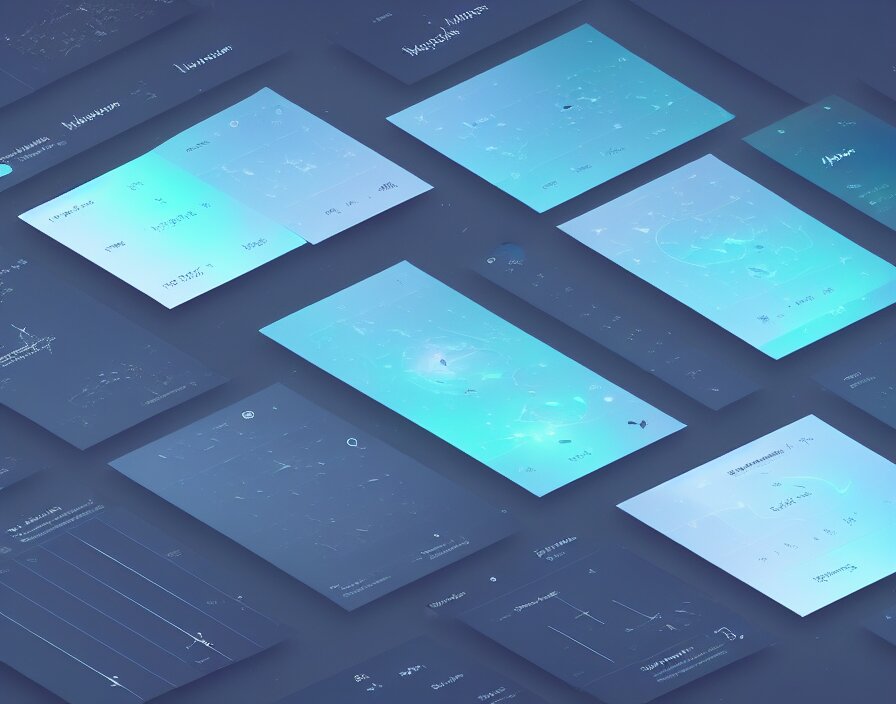 beautiful render of a futuristic canva template for viewing astrometrics, uiux by halo lab and greg rutkowski, new and noteworthy on dribbble, trending on artstation, unreal engine, 8 k hd wallpaper, kitbash, elements, adobe express, figma template, game assets, asset pack, well rendered 