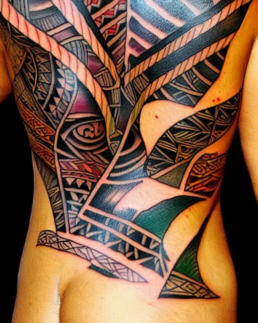 tahitian tattoo, artstation 