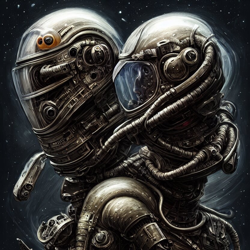 epic professional digital art of tormented astronaut in helmet, painted, intricate, detailed, terror, leesha hannigan, wayne haag, reyna rochin, ignacio fernandez rios, mark ryden, iris van herpen, best on artstation, best on cgsociety, epic, stunning, gorgeous, much wow, cinematic, masterpiece 