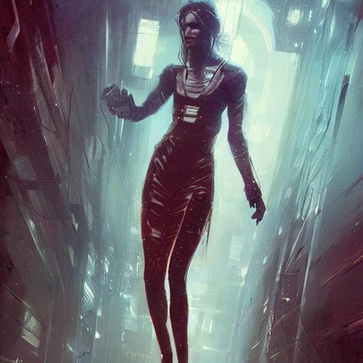 neuromancer, painted by greg rutkowski, painted by magali villeneuve, digital art, trending on artstation, wintermute 