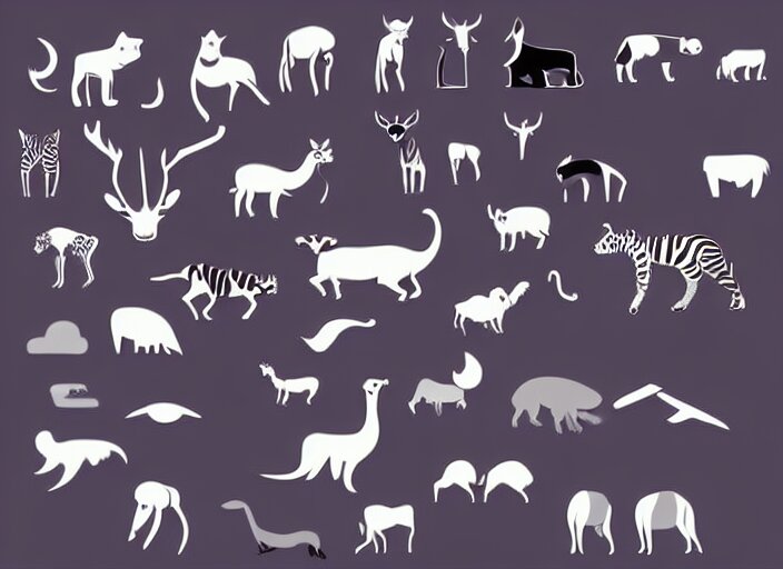 digital art minimal vector animal! detailed wallpaper trending on artstation 