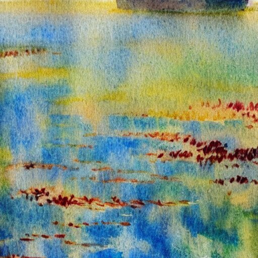 impressionist painting but in watercolor 