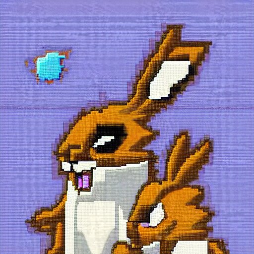 thunder bunnies, pixel art