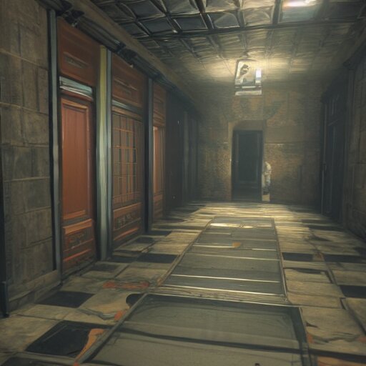 hallway in the backrooms, unreal engine tech demo 