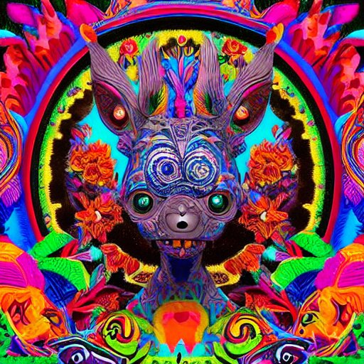 “Alebrijes” 3-D 8k , digital art, Mexican folk art, cute single animal, black background, Hyperdetailed, Martin Sandiego, Julia Fuentes, Adi Granov