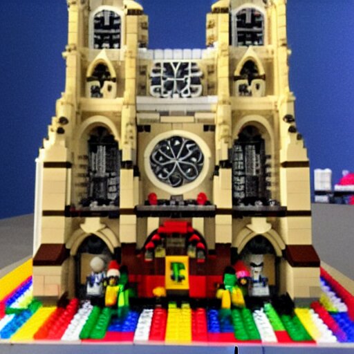 Notredame made with Lego