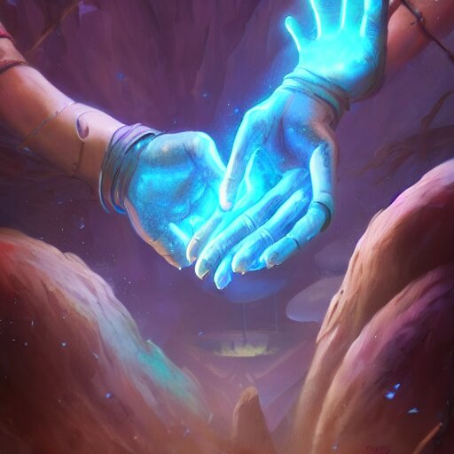 glowing magic hands with fingers floating in the air, hands, fingers, fingers, fingers, fingers, fingers, fingers, hands, hands, hands,, glowing fingers, blue theme, bright art masterpiece artstation. 8 k, sharp high quality artwork in style of jose daniel cabrera pena and greg rutkowski, concept art by tooth wu, blizzard warcraft artwork, hearthstone card game artwork, human anatomy 